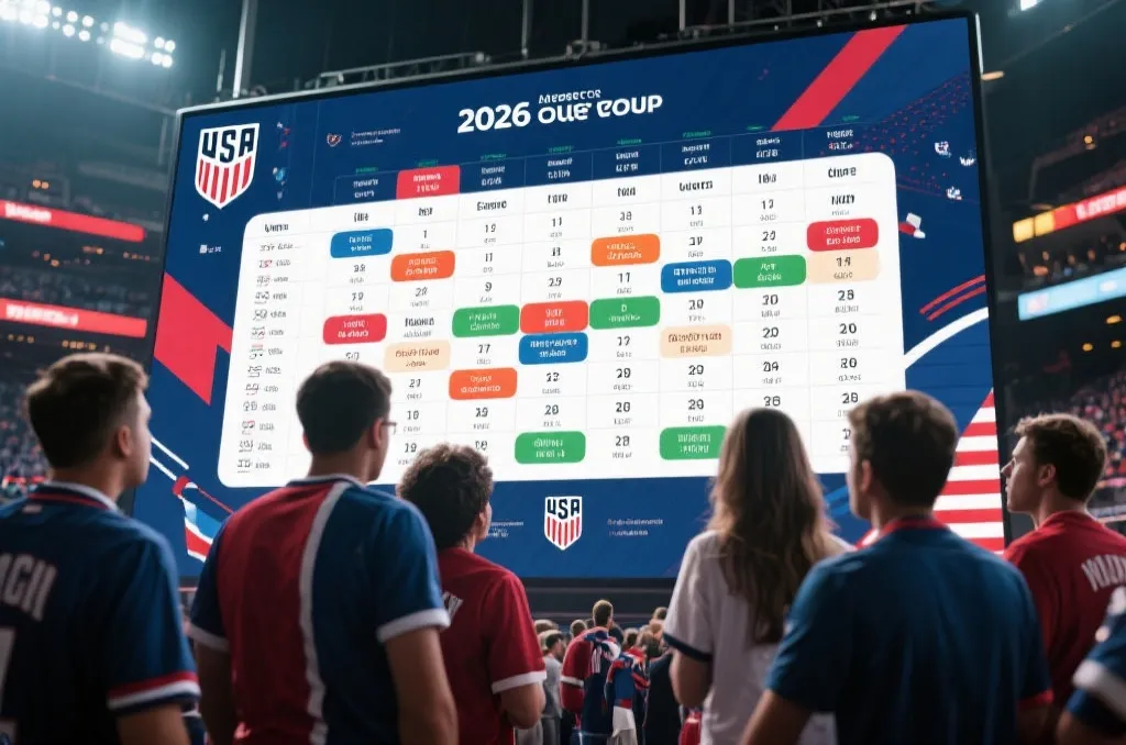 2026世界杯积分榜美国赛程表：一文看懂美国队每一战、积分走势与出线悬念